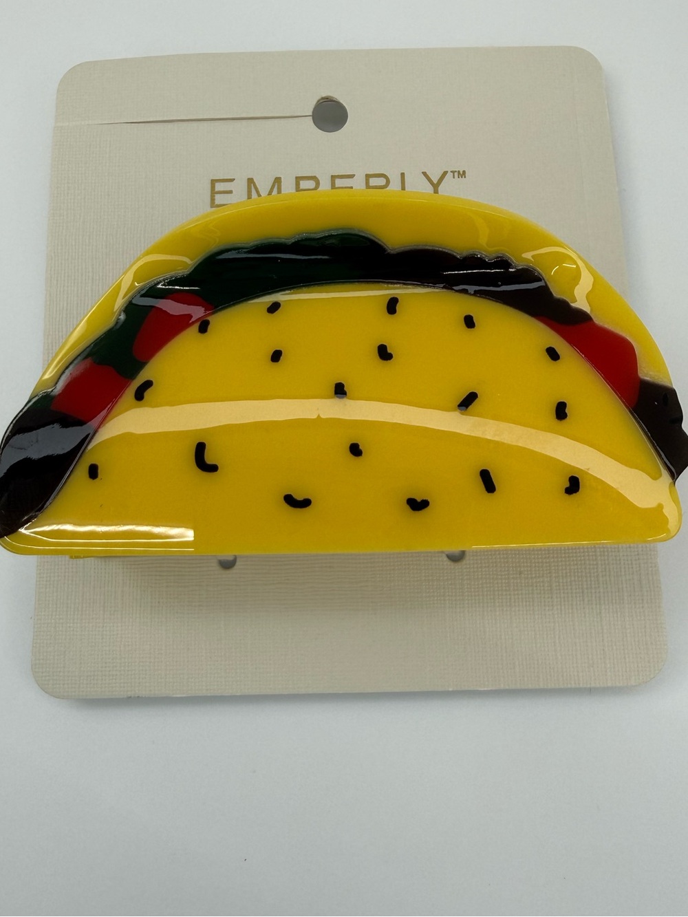Emberly Yellow Taco Hair Clip 🌮 - Picture 2 of 4